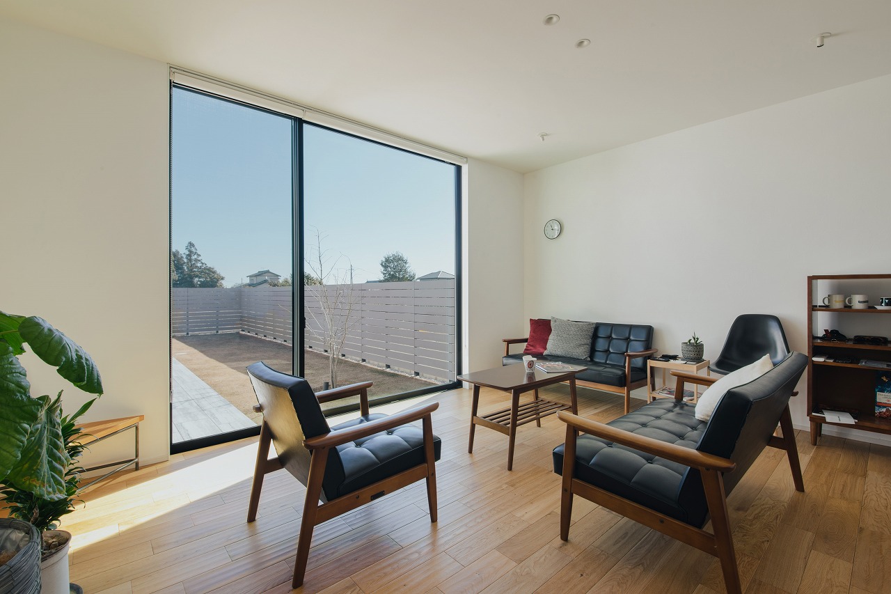 シンプルと洗練さを極めた平屋のコートハウス