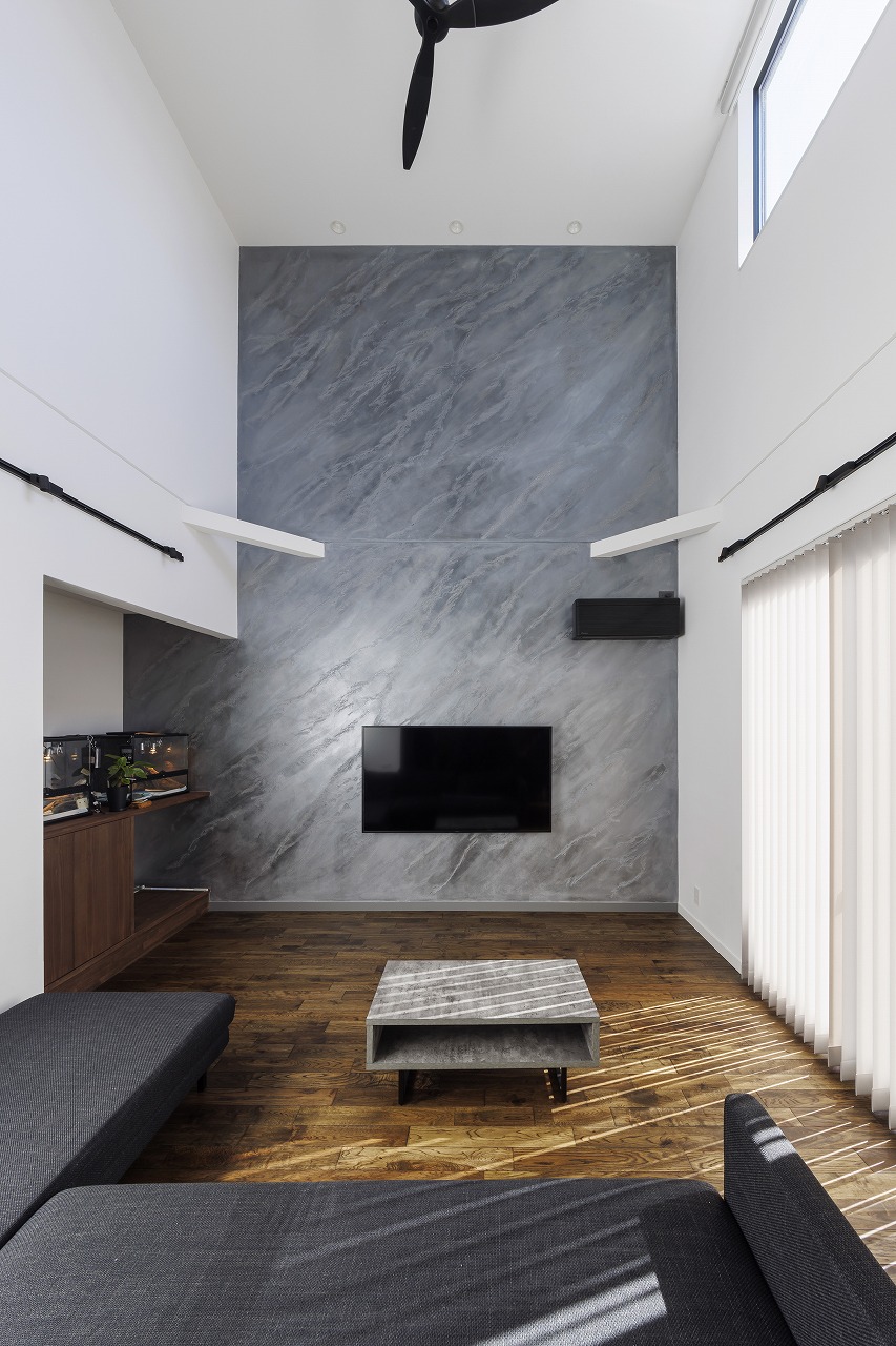 開放感とプライバシーを両立した美術館のような家